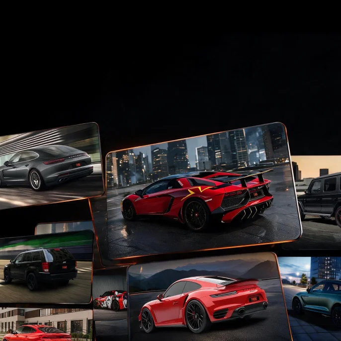 Car collage from the THOR sound library