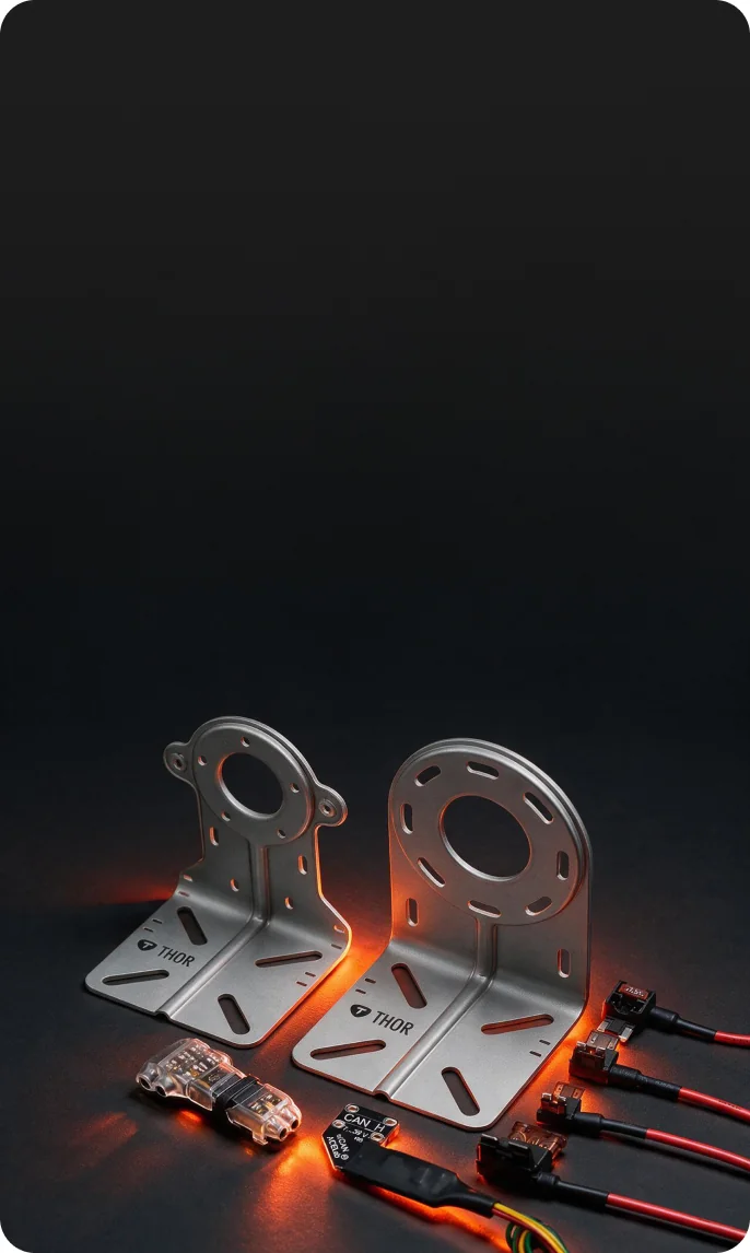 Brackets and adapters for THOR installation